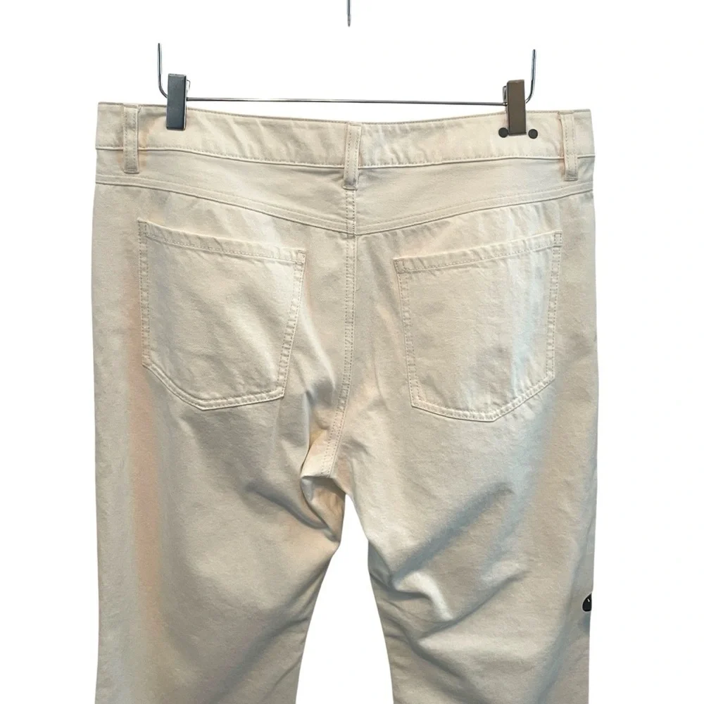 CAbi White Women's Boot Cut 100% Boyfriend Jeans Size 12